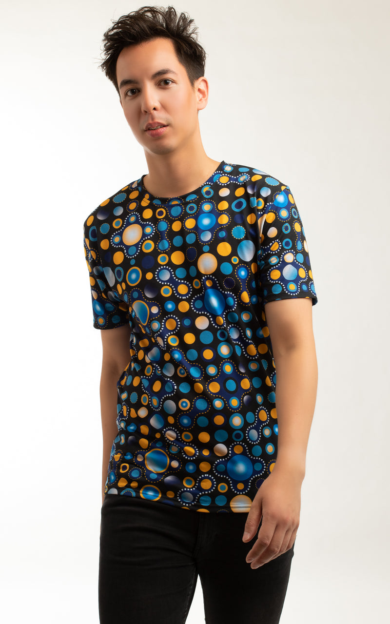 Cosmic Polka T-shirt in Black